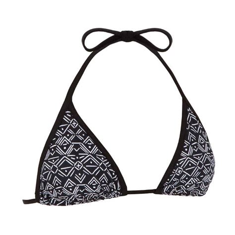 bikini tringulo decathlon|Top Bikini Flower Mujer Blanco Triángulos